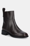 Vagabond Shoemakers cizme de piele SHEILA culoarea maro, cu toc plat, 5835-001-35