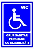 Semn grup sanitar persoane cu dizabilitati