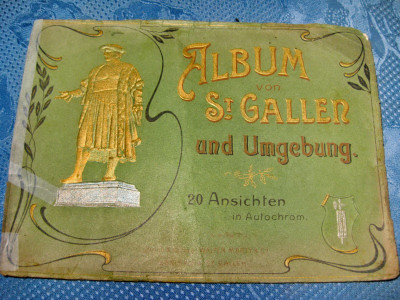 B756-I-Album Foto vechi oras St. Gallen si imprejurimi Elvetia anii 1900. foto
