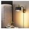 Aplica de perete retro QJUZO, cu LED, negru si auriu, E27 - RESIGILAT