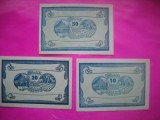 HOPCT BANCNOTA NOTGELD NR 100 - MANNING -SET 3 BUC -10,20 SI 50 HELLER 1920 -AUSTRIA-UNC