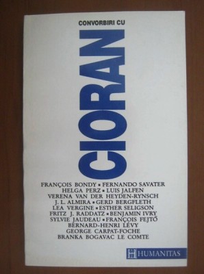 Convorbiri cu Cioran foto
