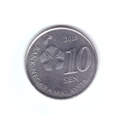 Moneda Malaezia 10 sen 2015, stare buna, curata foto