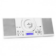 Auna Sistem stereo MC-120 Hi-Fi MP3 CD Player USB, alb foto