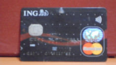 CARD BANCAR EXPIRAT, ING - MASTERCARD - PT. COLECTIONARI. foto