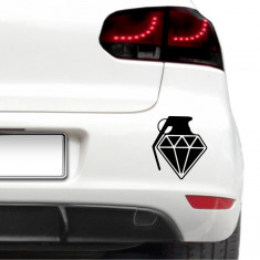Sticker auto - Grenada de diamant