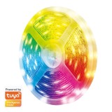BANDA LUMINI LOGILINK, Wi-Fi Smart, autoadeziva, RGB, 400 lm, IP65, alimentare AC/DC 12 V/1,5 A, compatibil TUYA, Amazon Alexa si Google Home, 5m &quot;SH0