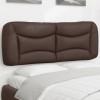 VidaXL Pernă pentru tăblie pat, maro, 140 cm, piele artificială
