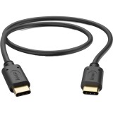 Cablu date Hama 201706, USB-C - USB-C, 0.5m, Negru