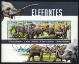 Timbre S. Tome e Principe 2015, Fauna: Elefanti, Colita Noua