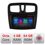 Navigatie dedicata Dacia Sandero 2012-2020 var B Android radio gps internet Lenovo Octa Core 4+64 LTE kit-sandero-variantb+EDT CarStore Technology