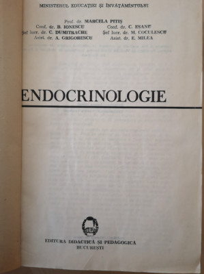 Endocrinologie - manual dr. Coculescu foto
