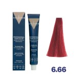Blond inchis rosiatic intens 6.66 Vopsea de par cu plex si arginina Valquer 60g