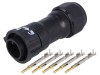 Conector Circular 5 Pini IP68 Amphenol CB-05BFMA-QL8MP0 Montare pe Cablu Tata