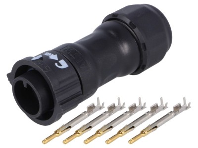 Conector circular 5 pini IP68 foto