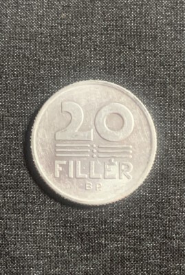 Moneda 20 filler 1979 Ungaria foto