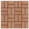 VidaXL Plăci de pardoseală, 22 buc., maro, 30 x 30 cm, WPC, 2 mp