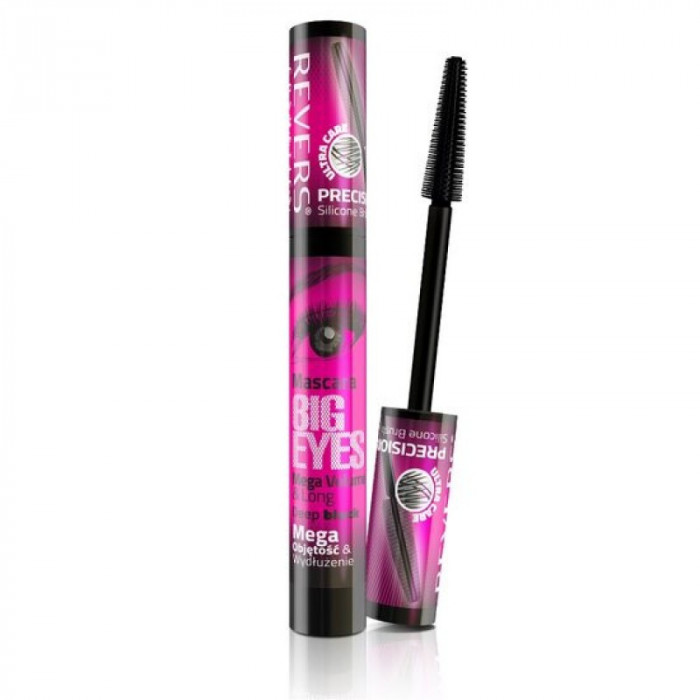 Mascara Big Eyes Revers, mega volum si alungire, 10 ml, Negru