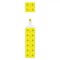 Evidențiator Fancy, Cărămidă, Culoare Galben, Dimensiuni 9.5x2x2cm