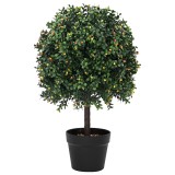 VidaXL Copac Artificial cu Fructe și Ghiveci 35x50 cm Verde