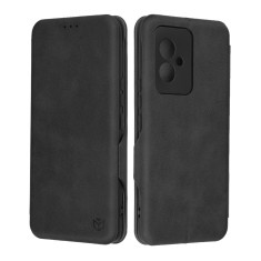 Husa tip carte pentru honor 100, techsuit, inchidere magnetica, black foto