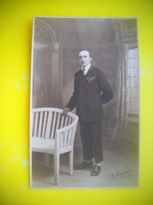 HOPCT RO 398 L BARBAT CU CRAVATA -FOTOGRAFIE VECHE-TIP CP