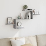 VidaXL Raft de perete, gri sonoma, 104x15x49 cm, lemn prelucrat
