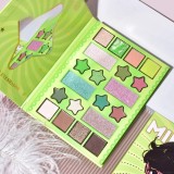 Paleta de machiaj, kevin&amp;coco, 20 culori green girl, fard de pleoape si blush, verde