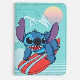 Husă pentru pașaport și carte de identitate, cu model Stitch, albastru, CMCLASS