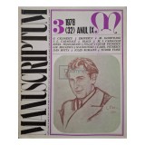 Al. Oprea - Manuscriptum 3/1978, (32) anul IX (Editia: 1978)