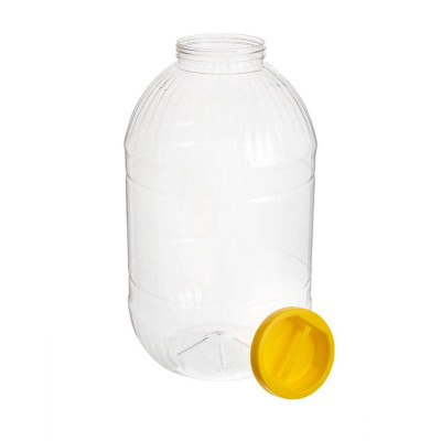 Borcan cu Capac, 15L, Plastic Transparent, Borcane din Plastic cu Capac, Borcane de Plastic 15 Litri, Recipiente din Plastic cu Capac 15 Litri, Borcan foto