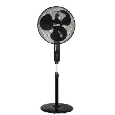 Ventilator cu picior ZILAN ZLN-1204,Negru 50W, 40 cm diametru, Telecomanda, Timer, foto