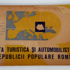 Romania harta turistica si automobilistica R P Romana