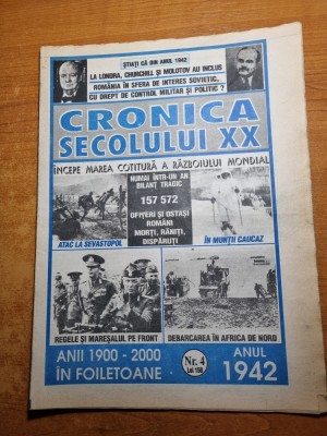 cronica anului 1942 - fapte date,cifre fara cenzura - aparitia in anul 1994 foto
