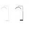 Lampa led semiluna, Moon Light, 28 inch, 50w -Alba/Neagra