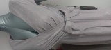 Rochie noua, cu eticheta, de seara, roz-pudra cu argintiu, marca Alchera,masura 40
