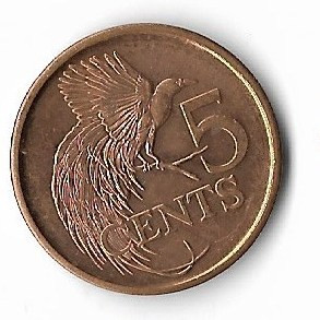 Moneda 5 cents 2017 - Trinidad Tobago