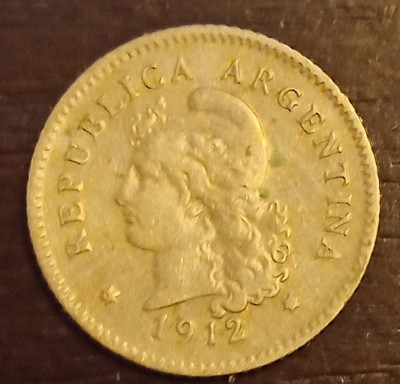 Moneda Argentina - 10 Centavos 1912 foto