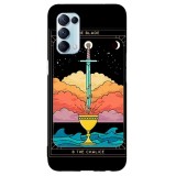 Husa compatibila cu Oppo A52 model Tarrot Card, Silicon, TPU, Viceversa, Transparent, Carcasa