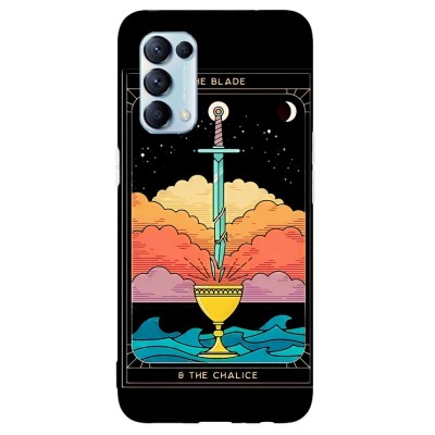 Husa compatibila cu Oppo A15 model Tarrot Card, Silicon, TPU, Viceversa foto