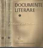Documente Literare I-II, Ed. Gh. Cardas, Minerva, 1971, 453+420 pagini, Studii literare