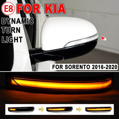 Set de 2 lampi led semnalizare dinamica/progresiva fumurie oglinda Xentech Light Kia Sorento12V foto