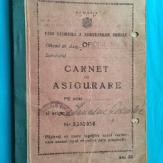 Bucuresti Carnet de Asigurare 1944