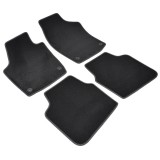 Covorase Auto Mocheta Umbrella Seat Toledo IV (2012-) Compatibile, Fixare Originala, Margine Piele Ecologica, Negru