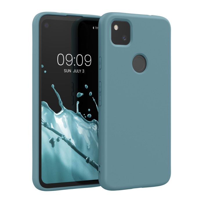 Husa Kwmobile pentru Google Pixel 4a, Verde inchis, Silicon, KWM000011JE040C