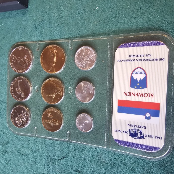 Slovenia set 9 monede necirculate