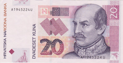 CROATIA 20 KUNA 2012 XF+ foto