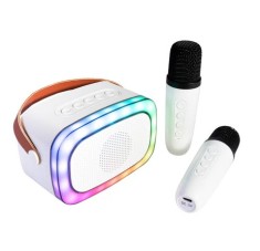 Boxa Portabila Party Karaoke cu 2 Microfoane, Party Light&amp;Sound