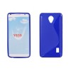 Husa Silicon S-Line Albastra pentru Huawei Ascend Y635 - Protectie Telefon