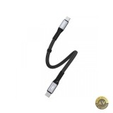 Cablu Date si Incarcare USB-C - USB-C Dudao L10C 100W 0.23m Negru